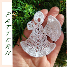 Crochet Angel pattern, Angel motif tutorial, Crochet Angel motif pdf, Ba... - £9.44 GBP