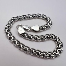 Fine Vintage Sterling Silver 925 Men&#39;s Women&#39;s Jewelry Chain Bracelet 9.... - £75.66 GBP