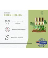 Herbal Oil balm, ginseng root, Green Herb 8 cc. GREEN HERB OIL - £9.70 GBP+