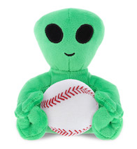 Green Alien Stuffed Animal With Baseball Plush - Cute Gift - 6 Inches - £28.30 GBP