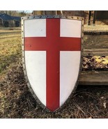 X-Mas Red Cross Shield Medieval Knight Shield Battle Armor Replica Shiel... - £88.95 GBP