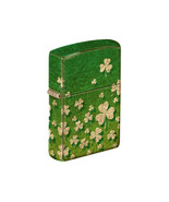 Zippo Lighter - Ombre Green Shamrock Brass Finish Design 540 Color  - 85... - $59.84 CAD