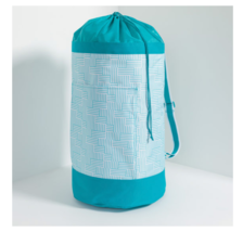 Thirty One Move It All Bag Turquoise Patchwork Stripe NEW - $36.74