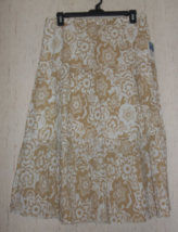 Nwt Womens Classic Elements Floral Print Pull On Tiered Boho Full Skirt Size L - £22.49 GBP