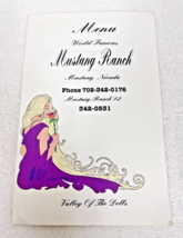 Vintage Mustang Ranch Brothel Valley of the Dolls Pleasure Colorful Menu... - $9.41