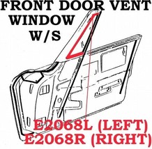 1963-1967 Corvette Weatherstrip Front Door Vent Window Convertible USA Left - £77.49 GBP