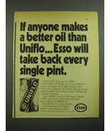 1968 Esso Uniflo Motor Oil Ad - If anyone makes a better oil than Uniflo - £14.55 GBP