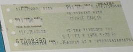 GEORGE CARLIN 1988 VINTAGE TICKET STUB COMEDY FABULOUS FOX THEATRE ATLAN... - $6.75