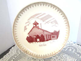 RELIGIOUS COLLECTOR PLATE CORINTH CHURCH PITTSBORO INDIANA 10.25&quot; ROSE C... - £11.55 GBP