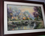 Thomas Kinkade Lamplight Manor Lithograph 2000 Framed Artist Signed Art ... - $1,039.49