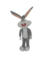 Looney Tunes Bugs Bunny Cartoon Gray White Plush Stuffed Animal 14&quot; - $23.76