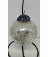 Vintage Kugel Style Ornament  German Marcasite Cap Pearl Glass Christmas... - €36,11 EUR