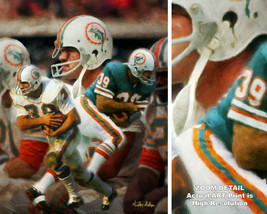 Larry Csonka Miami Dolphins Running Back NFL Football Art Print 2510 AM3... - £19.61 GBP+