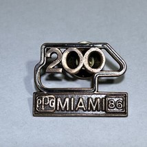 1986 Miami 200 CART Grand Prix Racing Florida Race Track Car Lapel Pin - £6.30 GBP