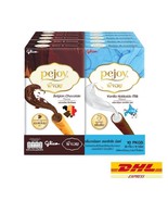 10x Pejoy Biscuits Stick Filled Belgian Chocolate &amp; Vanilla Hokkaido Mil... - £38.27 GBP