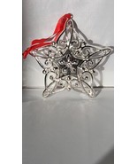 NEW Lenox Sparkle &amp; Scroll Snowflake Clear Gems Christmas ornament - $7.76