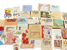Greeting Cards 30 Christmas Anniversary Birthday Mixed Pre-Owned Vintage... - £18.27 GBP