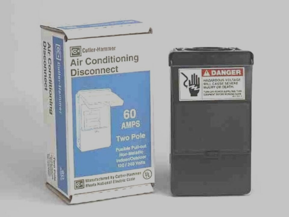 Eaton - AC222RNMP - 60 amps Fusible 2-Pole AC Disconnect - $46.53
