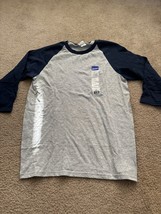 Gildan Women&#39;s Heavy Cotton Reglan T-Shirt Size Small, Gray Blue - £9.73 GBP