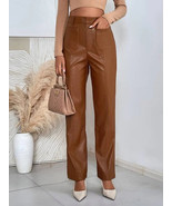Brown Leather Party Lambskin Women Stylish New  Genuine Soft Handmade Pa... - $144.25 CAD
