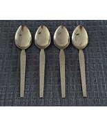 Set of 4 Vintage Hanford Forge Trocadero Stainless Steel Teaspoons Floral - €16,74 EUR