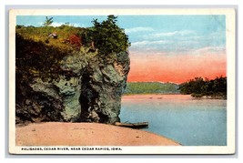 Cedar River Palisades Cedar Rapids Iowa IA UNP WB Postcard V13 - £2.28 GBP