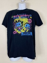 Pop Tees Adult Swim Men Size S Black Rick and Morty T Shirt Cartoon TV - $6.98