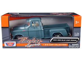 1955 GMC Blue Chip Pickup Truck Light Blue &quot;Timeless Legends&quot; Series 1/2... - £33.68 GBP