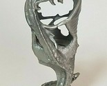 James Lane Casey 1990 Perth Pewter Dragon Glass Holder Great Design Rhin... - $49.45