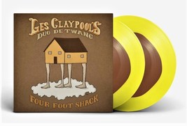 Les Claypool&#39;s Duo De Twang Four Foot Shack 2-LP ~ Ltd Ed Brown In Yellow ~ New! - £59.93 GBP