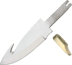 Knifemaking 4&quot; Guthook Knife Blade with Brass Guard - £10.18 GBP