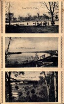 Undivided Back POSTCARD-VINTAGE Views Of Calhoun Park &amp; Connecticut River BK36 - £4.08 GBP