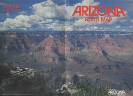 Arizona 1989 Road Map Points Interest Arizona Highways  - $11.88