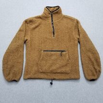 No Boundaries Sherpa Jacket Womens XS Brown Pockets Zip Pullover Mock Neck - €14,47 EUR