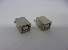 2 Pcs Pack Square USB Socket Jack Type B 180 Degrees Printer Port Female 4 Pins - £8.38 GBP