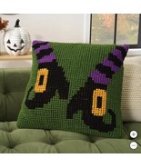Mina Victory Pillow Witch Shoes Multicolor Loop Halloween 22&quot; X 22&quot; Holiday - $1,179.27 MXN