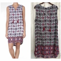 Beach Lunch Lounge Kayla Tassel Shifft Dress Size XL Multicolored - £18.15 GBP