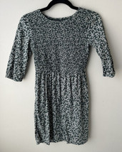 Old Navy Girls Dress Olive Green with Ivory Flower Print Size L(10-12) - £7.90 GBP