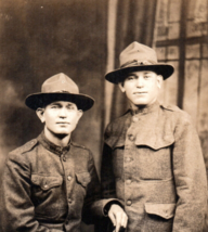 Flatbush Avenue Brooklyn New York World War I Army Soldier Real Photo Postcard - £15.28 GBP
