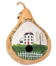 &quot;HOME SWEET HOME&quot; GOURD BIRDHOUSE - Amish Hand Painted Country Farmhouse - $53.99