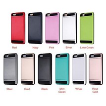 iPhone 7 Case, Slim Fashion Case Card Holder Dual Layer Protection with ... - £7.32 GBP