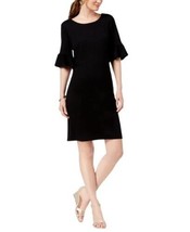 allbrand365 designer Womens Ruffle Sleeve Shift Dress Color Black Size M - $96.35