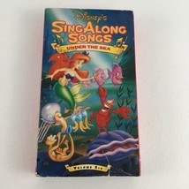 Disney Sing Along Songs VHS Tape Under The Sea Little Mermaid Princess Vintage - £19.51 GBP