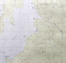 Map Spencer Bay Maine 1989 Topographic Geo Survey 1:24000 27 x 22&quot; TOPO4 - £35.54 GBP