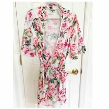 Show Me Your Mumu Brie White Floral Robe Kimono - $25.25