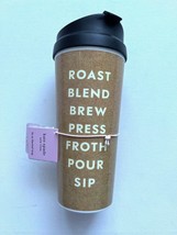 Kate Spade Roast Blend Brew Press Froth Pour Sip Thermal Mug - £55.37 GBP