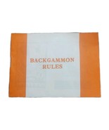 Vintage Backgammon Instructions Book - $2.99