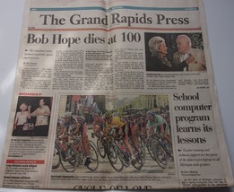 Vintage The Grand Rapids Press MI Bob Hope Dies At 100 July 28 2003 - $3.99