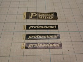 Pioneer Partner Professional Decals Stickers May need new glue Old Stock - £12.20 GBP