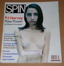 P J Harvey Spin Magazine Vintage 1995 Steve Earle Rancid Stone Roses - $29.99